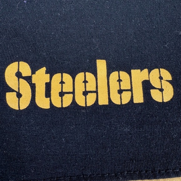 Fanatics Pittsburgh Steelers NFL Football Hooded Long Slv Shirt 3XL Black Yellow - Picture 4 of 11